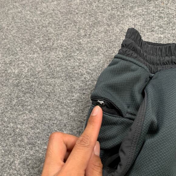 Lululemon Pants Mens L Large Gotham Gray Fleece Lined Grid Tech Training *READ - Picture 4 of 13